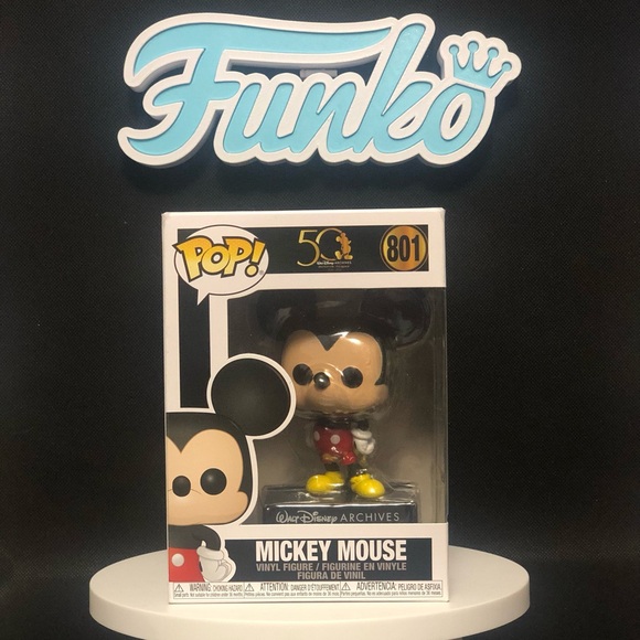Mickey Mouse- 801 (50th Edition)- Disney- Mint Condition- Funko - Picture 1 of 8